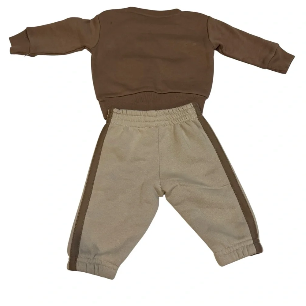 Adidas Infant Tracksuit‎ in Brown and Cream